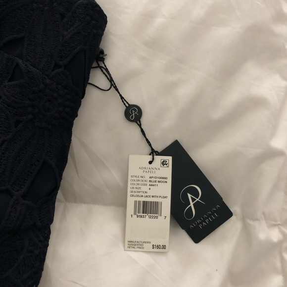 NWT Adrianna Papell Black Lace Sheath Dress - Picture 6 of 6